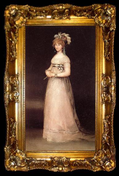framed  Francisco Goya Full-length Portrait of the Countess of Chinchon, ta009-2